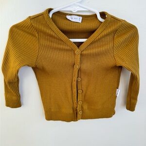 Jamie Kay ribbed cardigan, mustard